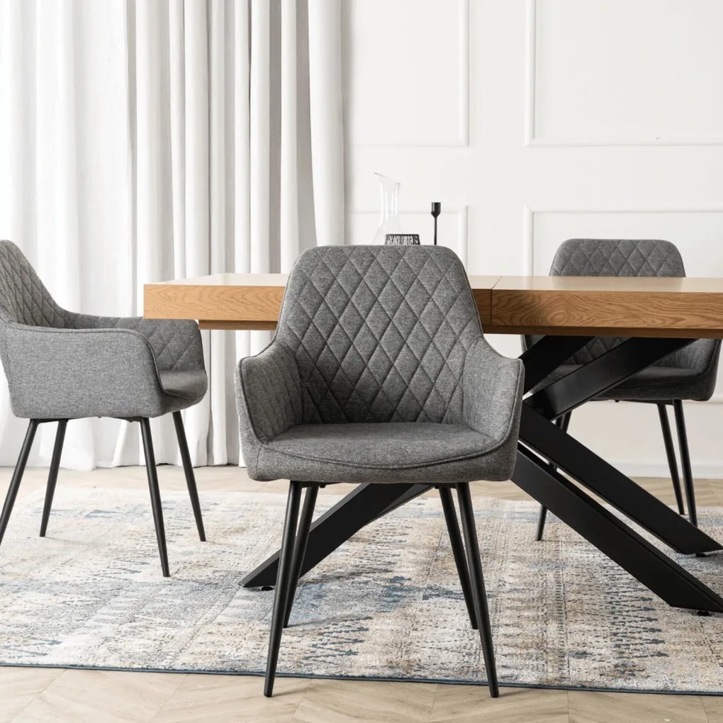 Elegáns Karosszék Szürke Színben.BRESSO 2