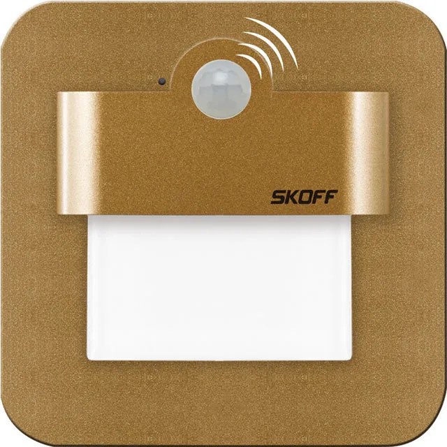 Skoff SALSA LED PIR 120° MJ-SAL-M-H-1-ML-ML-01 Beépíthető lépcsőházi lámpa 3000K IP20