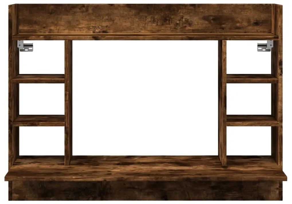 füstös tölgy színű szerelt fa fali íróasztal 105 x 48 x 75 cm
