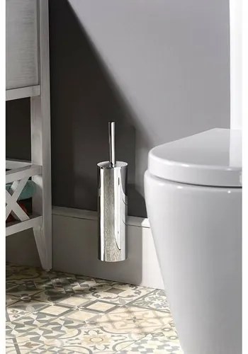 GEDY 243313 Falra szerelhető WC-kefe, ezüst