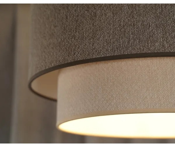 Duolla -  Felületre szerelhető csillár BOHO ECO RECYCLING 1xE27/15W/230V átm. 45 cm barna/krémes