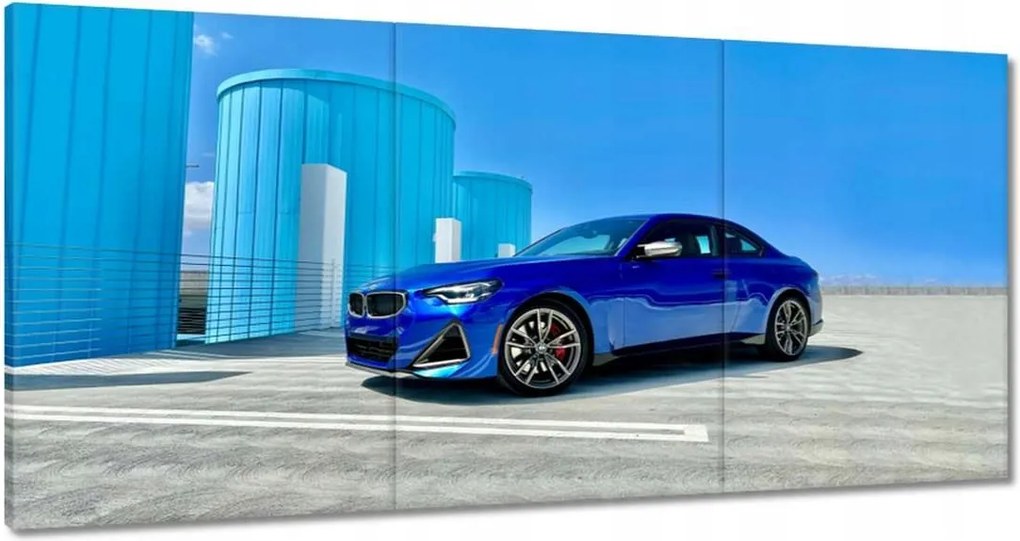 Vászonkép 120x60 Kék Bmw Autó