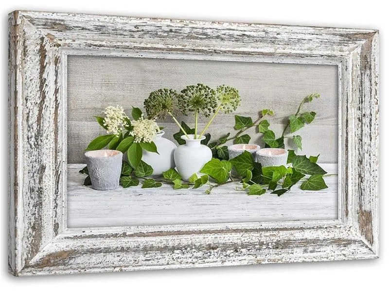 Gario Vászonkép Csendélet shabby chic stílusban Méret: 100 x 70 cm