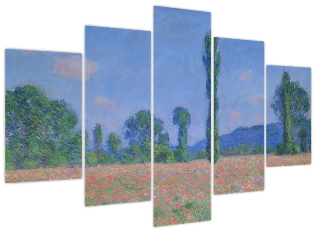 Kép - Claude Monet, Poppy Field (Giverny), reprodukciók (150x105 cm)