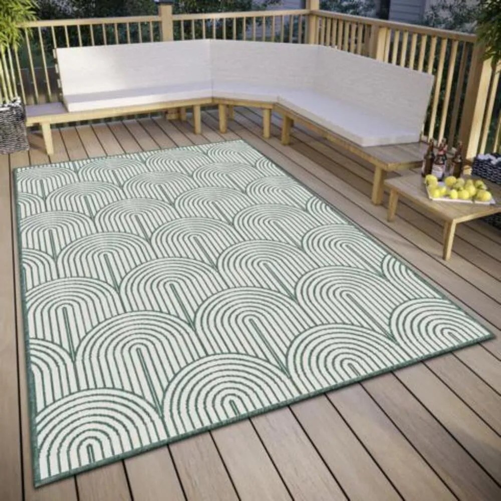 Zöld kültéri szőnyeg 200x290 cm Pangli Green – Hanse Home