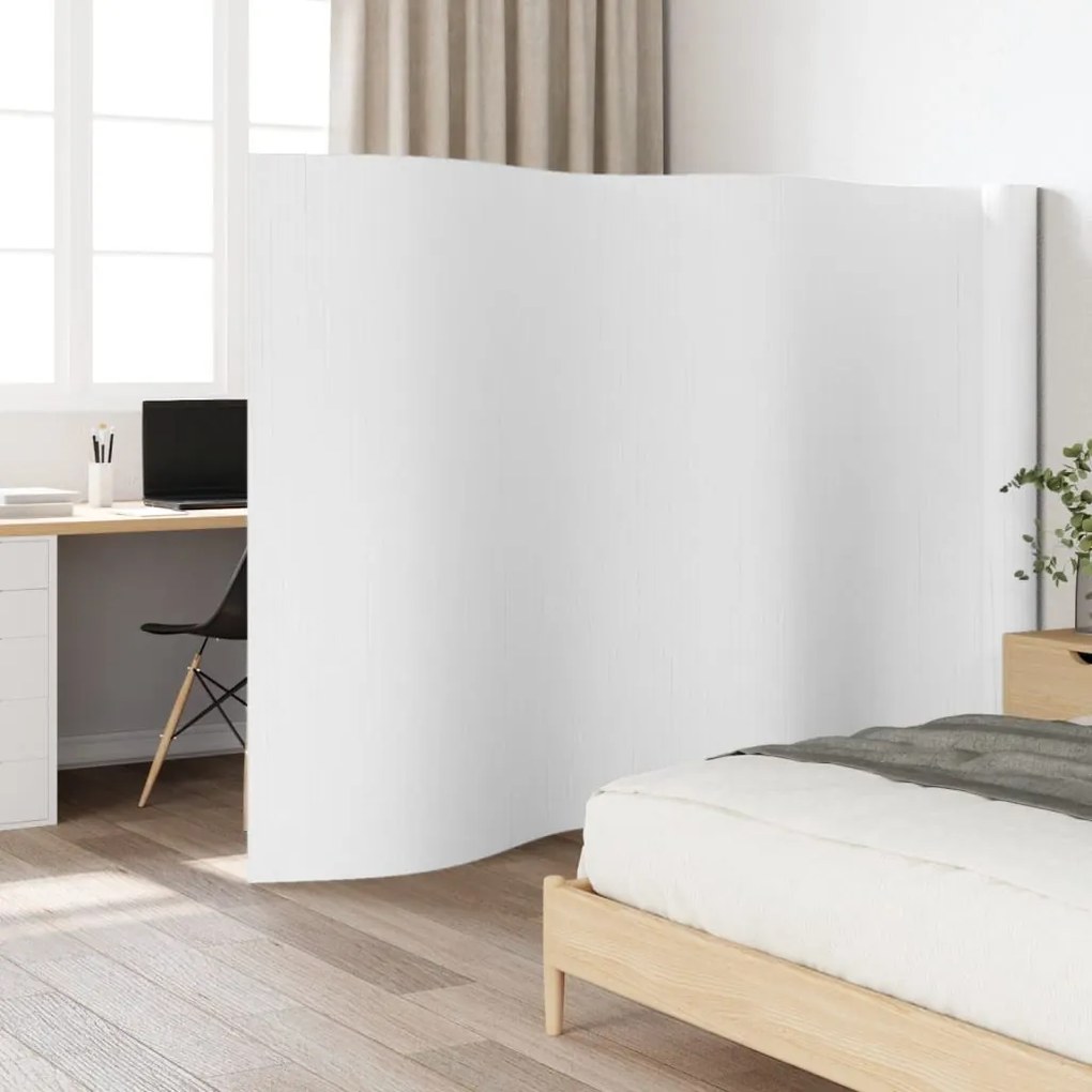 Fehér bambusz térelválasztó szélessége 800 cm magassága 165 cm