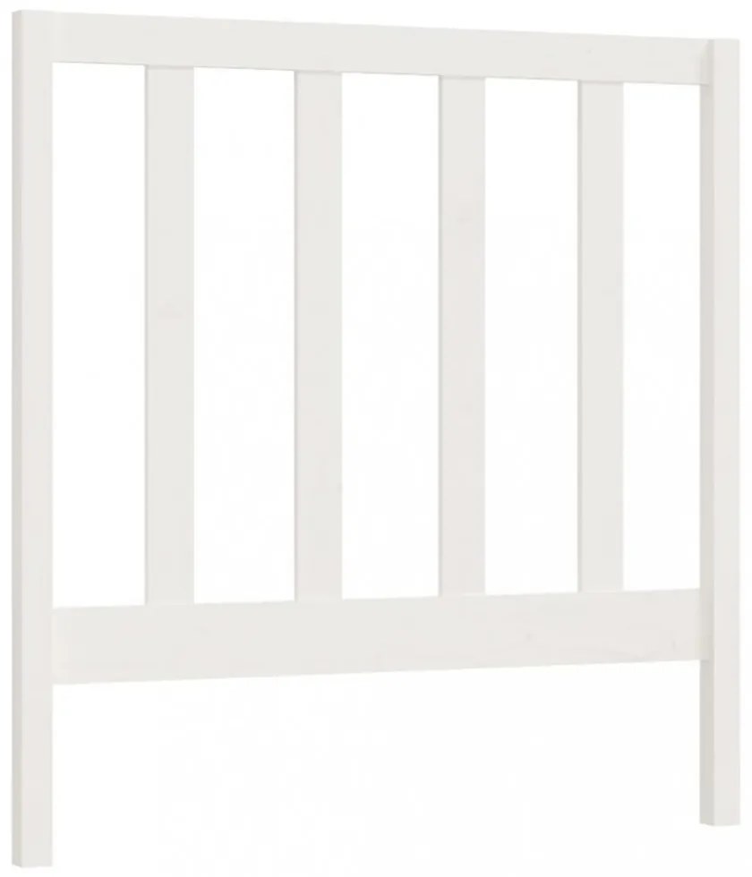 fehér tömör fenyőfa ágy fejtámla 95 x 4 x 100 cm