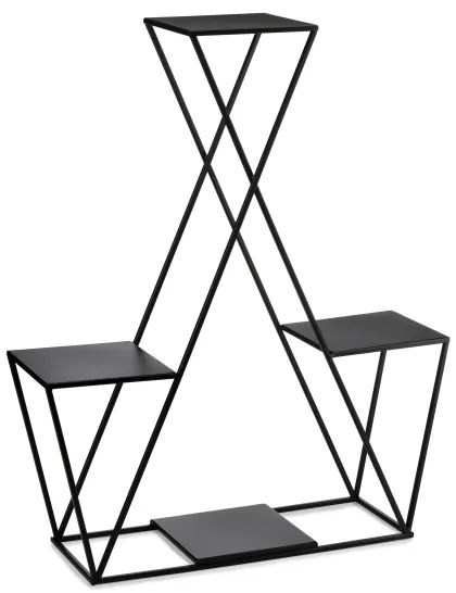 Virágállvány 95x78 cm fekete