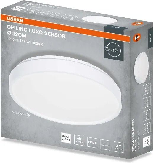 Osram - LED mennyezeti lámpatest CEILING LUXO LED/18W/230V átm. 32 cm fehér