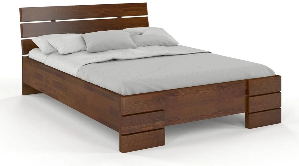 Franciaágy 180 cm Lorenskog High (borovi fenyő). Akció -29%. 800245