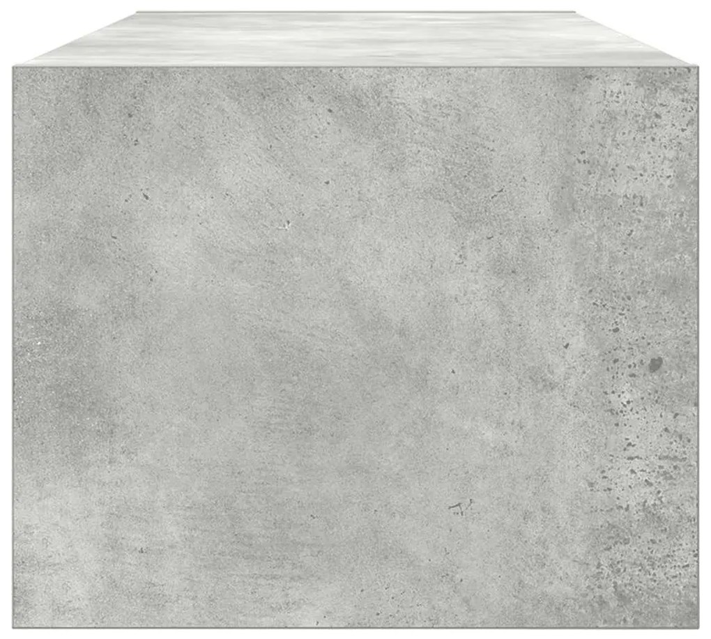 betonszürke szerelt fa TV-szekrény 80x31x25,5 cm