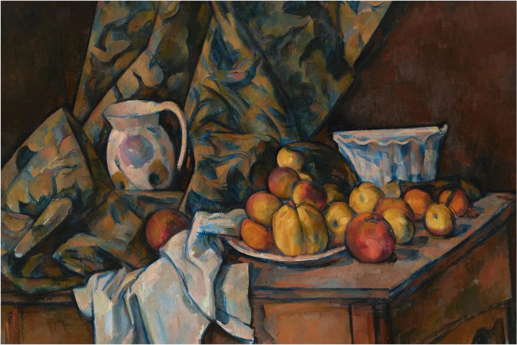 Kép - Paul Cézanne, Still Life with Apples and Peaches, reprodukciók (90x60 cm)