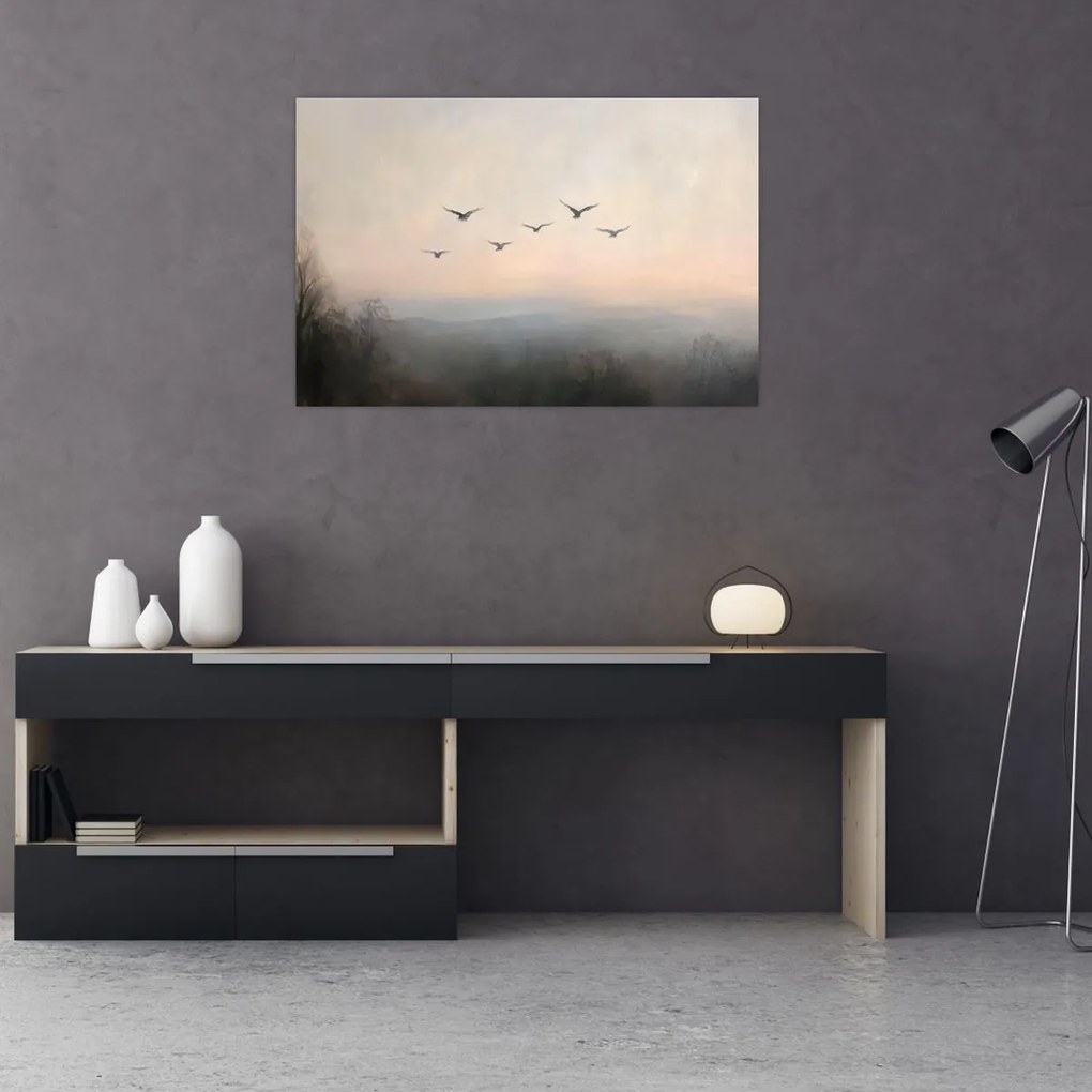 Kép - Madárcsapat (90x60 cm)