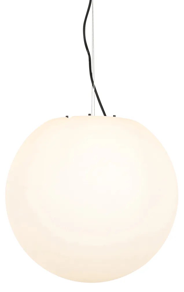 Modern kültéri függőlámpa fehér 45 cm IP65 - Nura