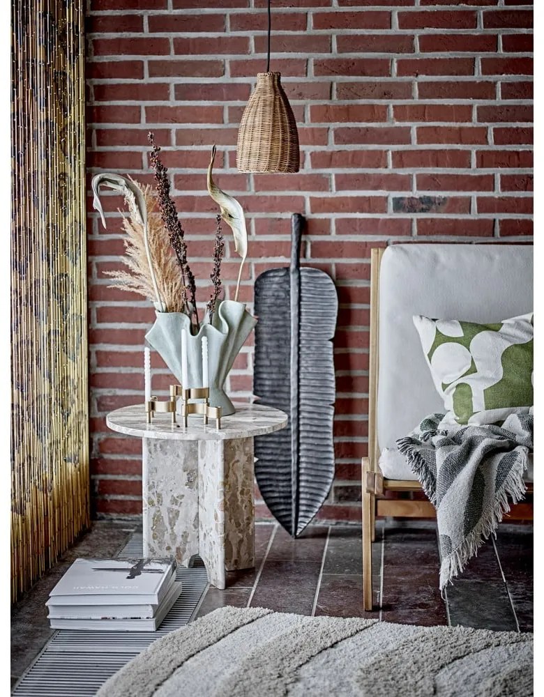 Márvány kerek tárolóasztal ø 46 cm Jasmia – Bloomingville