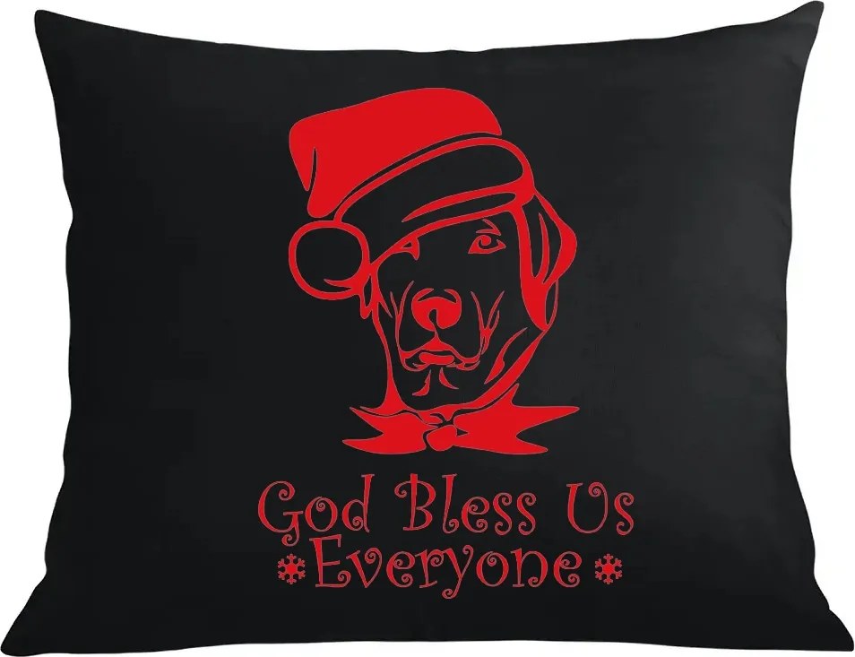 Párna párnahuzat Vicces karácsonyi kutya