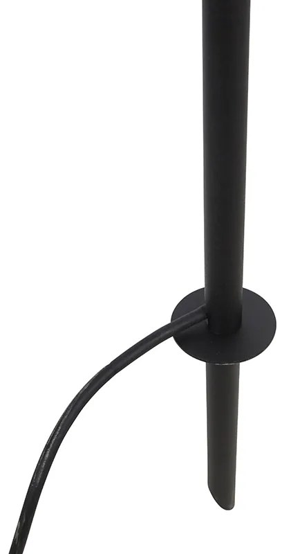 Állítható fekete spotlámpa 300 cm-es kábellel és dugóval IP65 - Basic