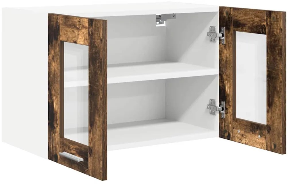 Függő szekrény Riga 2 pcs Füstölt tölgy 60 x 31 x 40 cm Faanyag