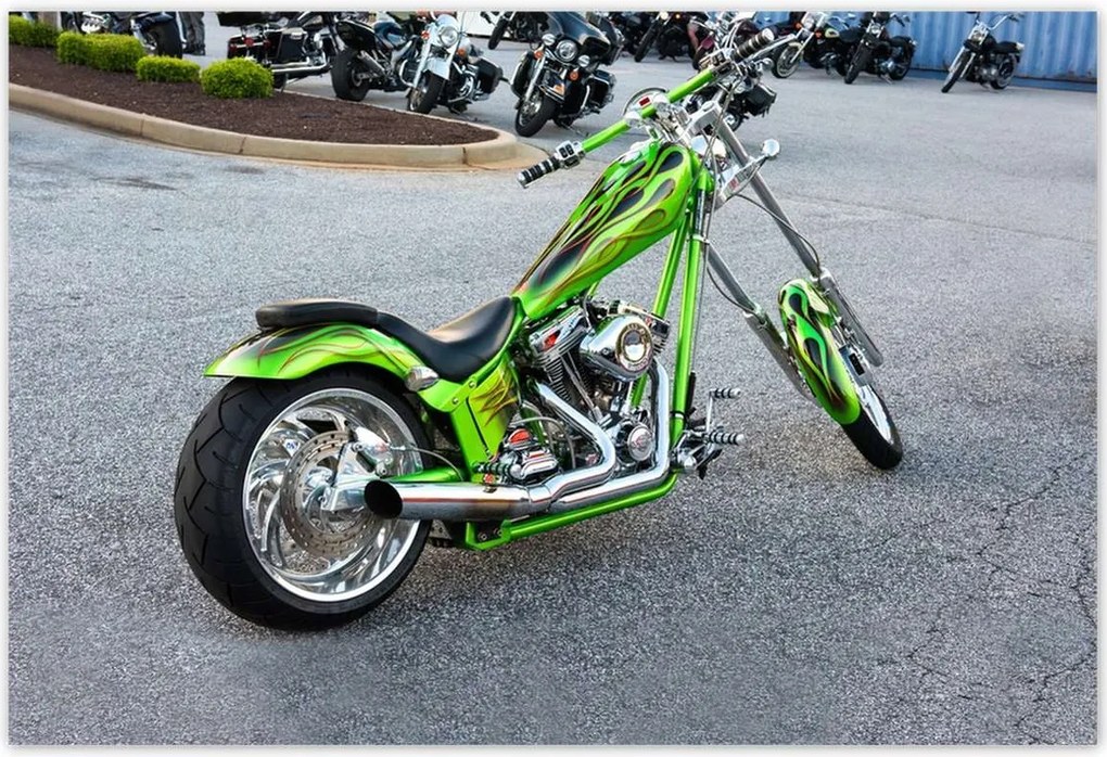 Poszterek 155x105 Lime chopper Motor