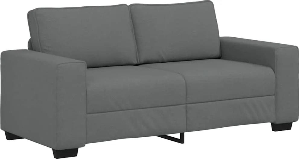 vidaXL kétszemélyes sötétszürke szövetkanapé 180x77x82 cm