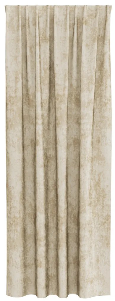 Velúr Függönyök 2 db Fémrúd zsebes Krém 225x140 cm
