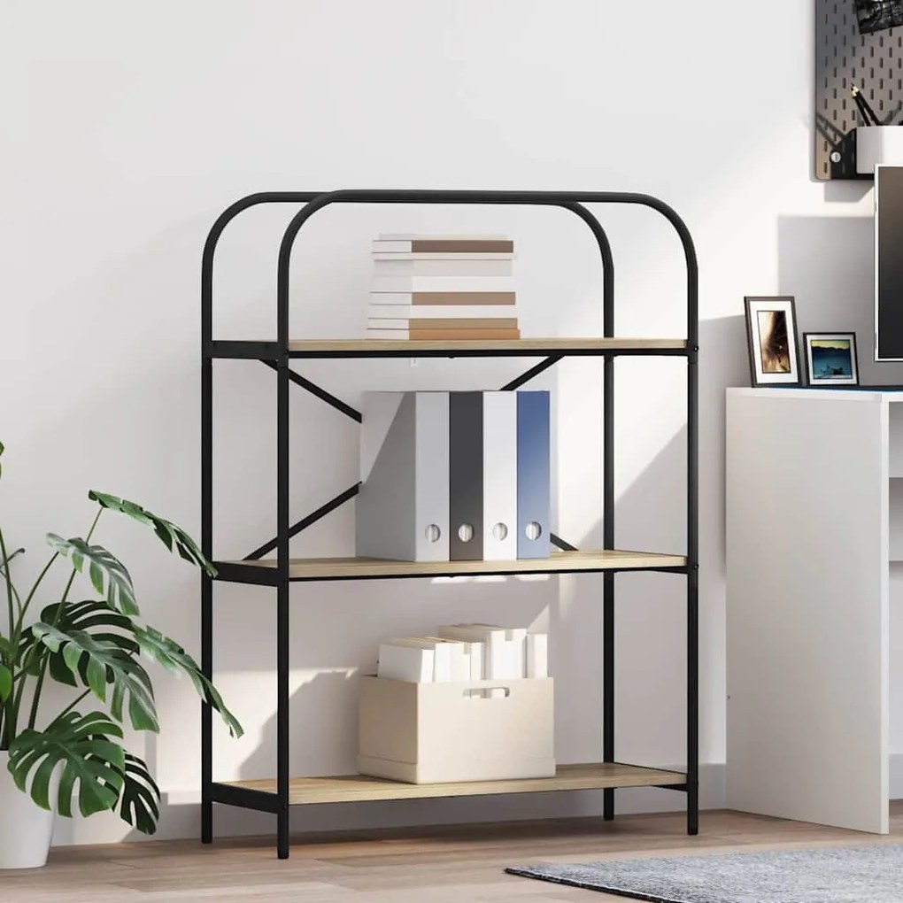 Könyvespolc sonoma tölgy 80 x 30 x 109 cm Faanyag