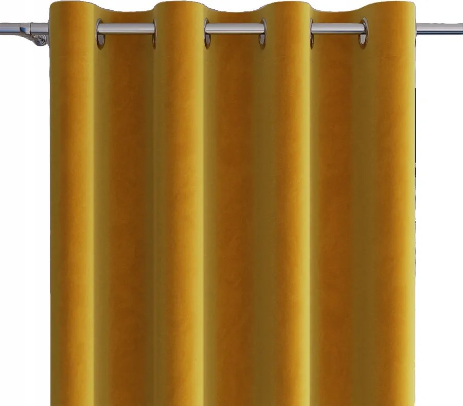 Velvi kész függöny 140x260 sáfrány