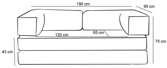 3 személyes kanapé Comfort - Szürke v2