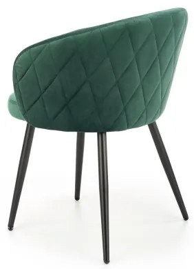 CALMURE sötétzöld étkezőszék