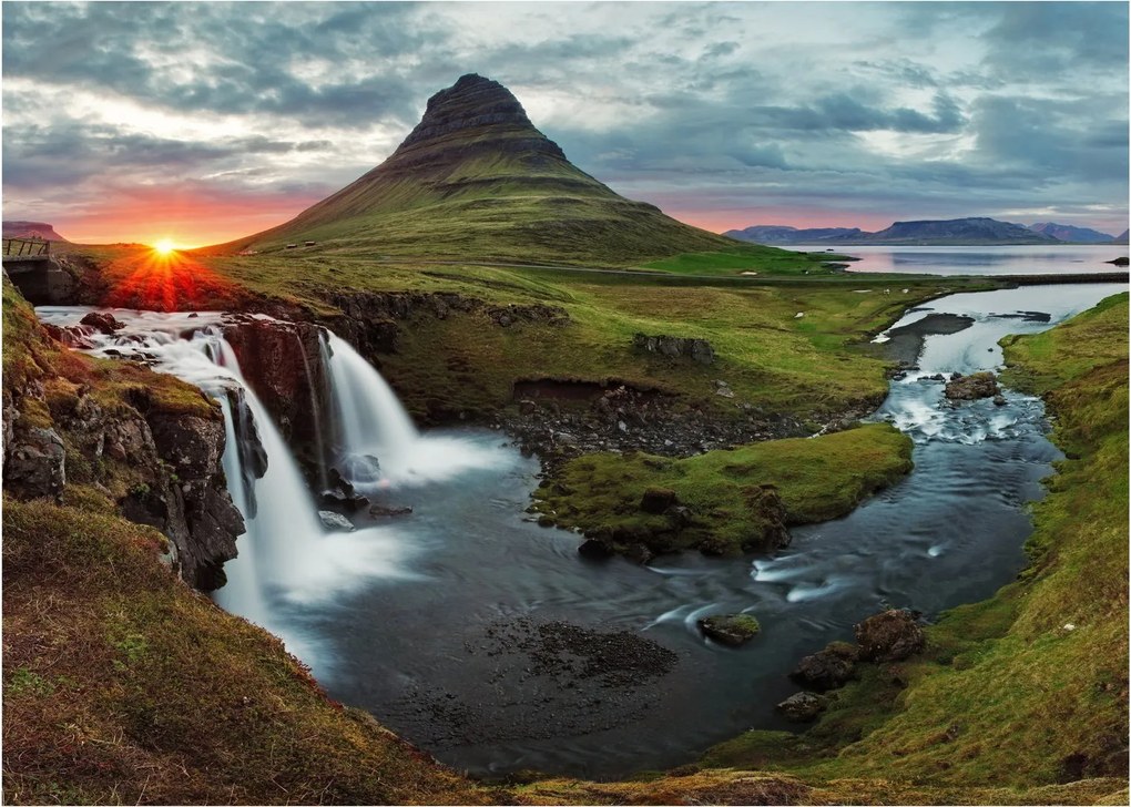 Kép - Kirkjufell naplementében (70x50 cm)