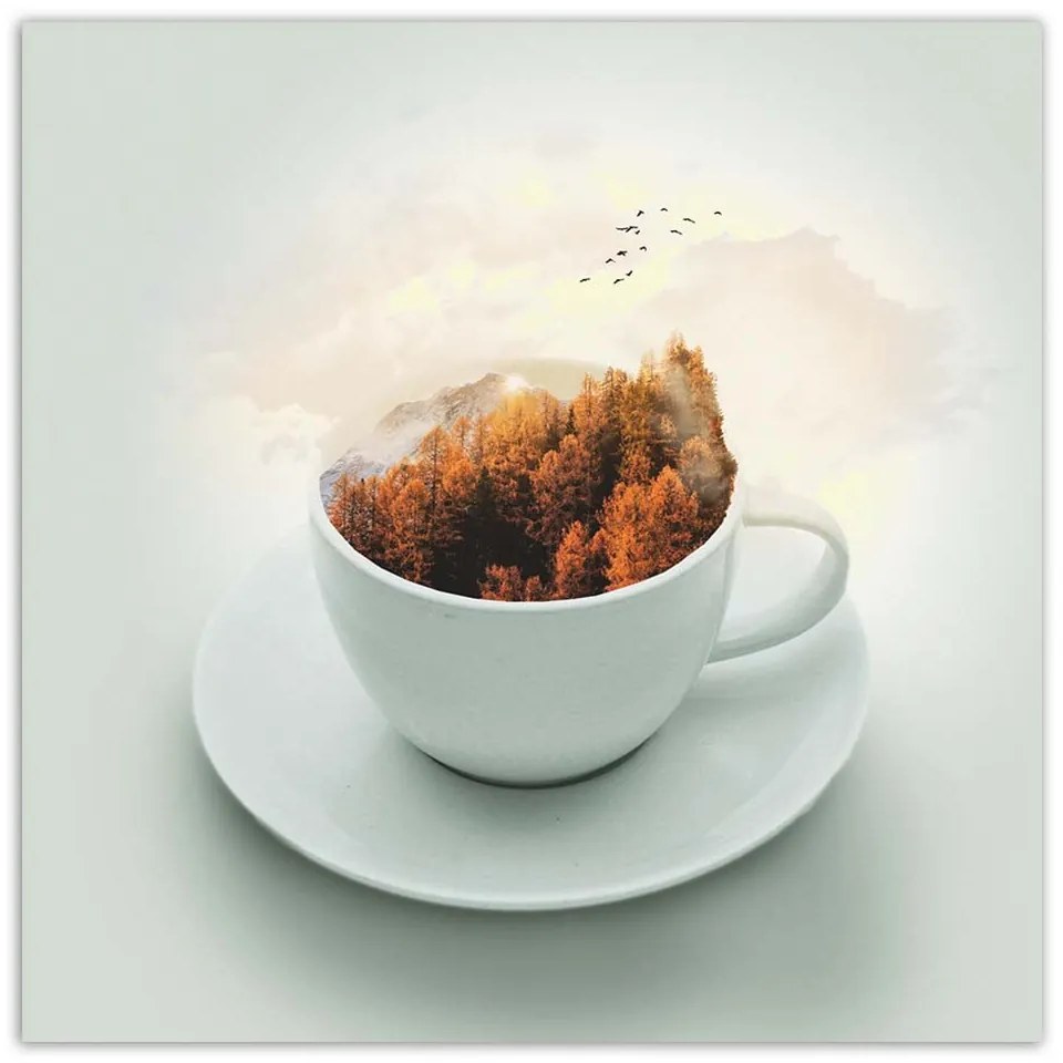 Gario Vászonkép Egy csésze tele erdõvel - Zehem Chong Méret: 50 x 50 cm