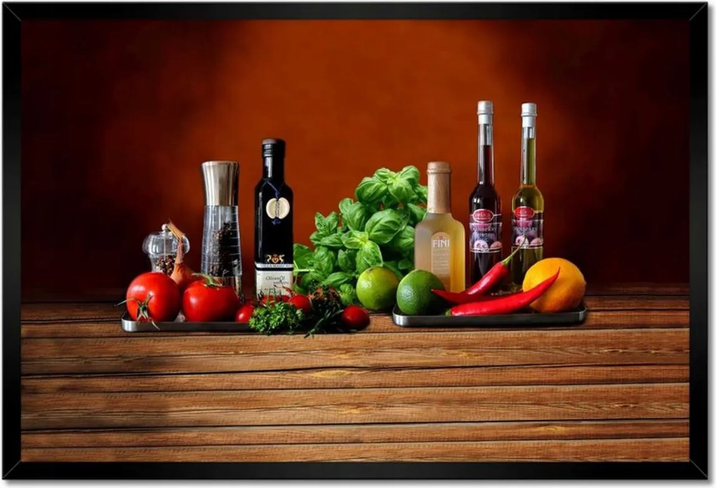 Poszterek keretben 60x40 Fűszerek a konyhába