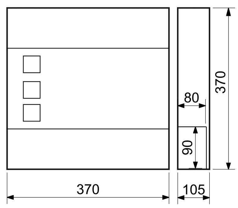 BK.932.G.AM acél postaláda ablakkal