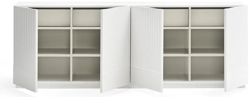 Doric fehér tálalószekrény, szélesség 200 cm - Teulat