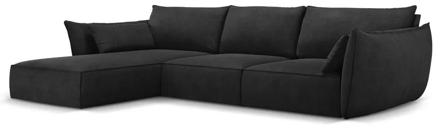 Sötétszürke sarokkanapé (bal oldali) Vanda – Mazzini Sofas