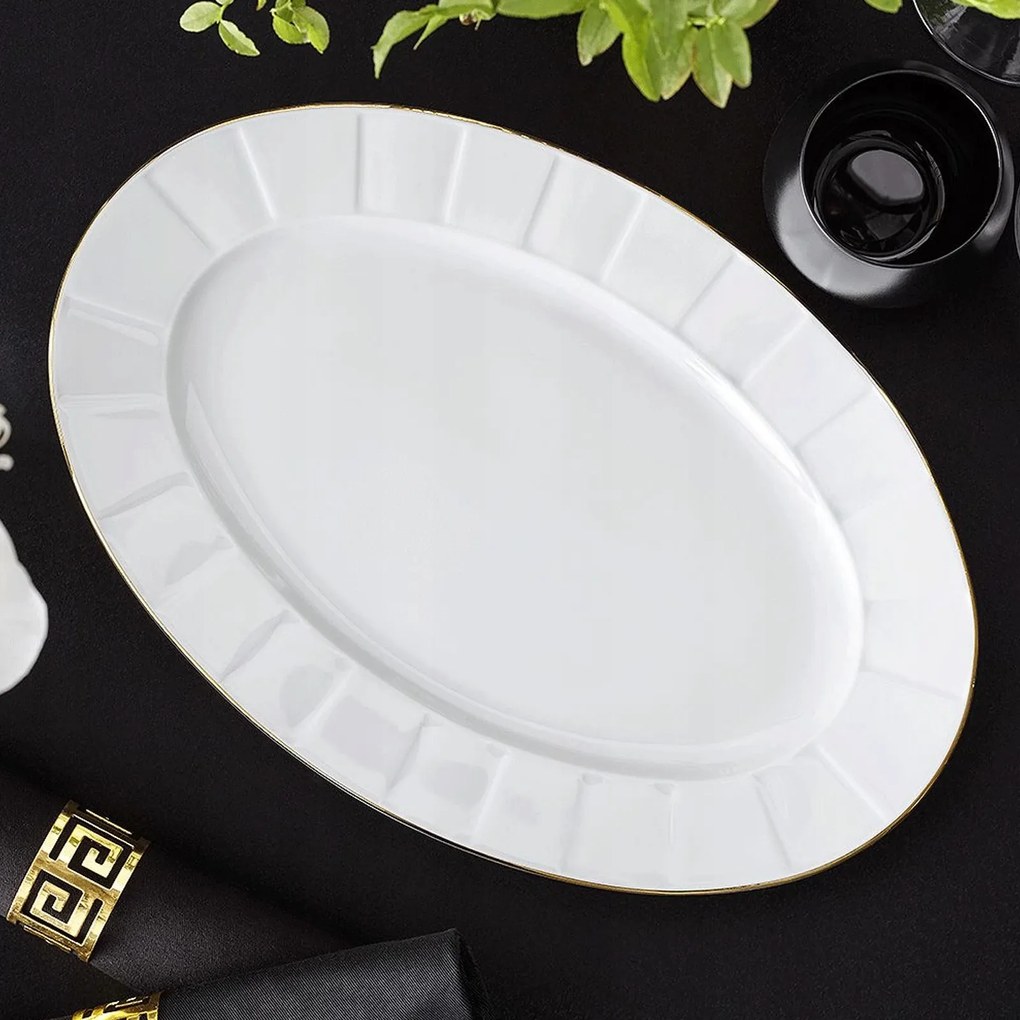 33 cm-es tálka Oktáv Arany Ćmielów