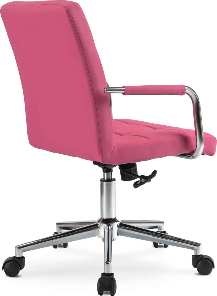 Forgószék ifjúsági rózsaszín ökobőr. ASTRO