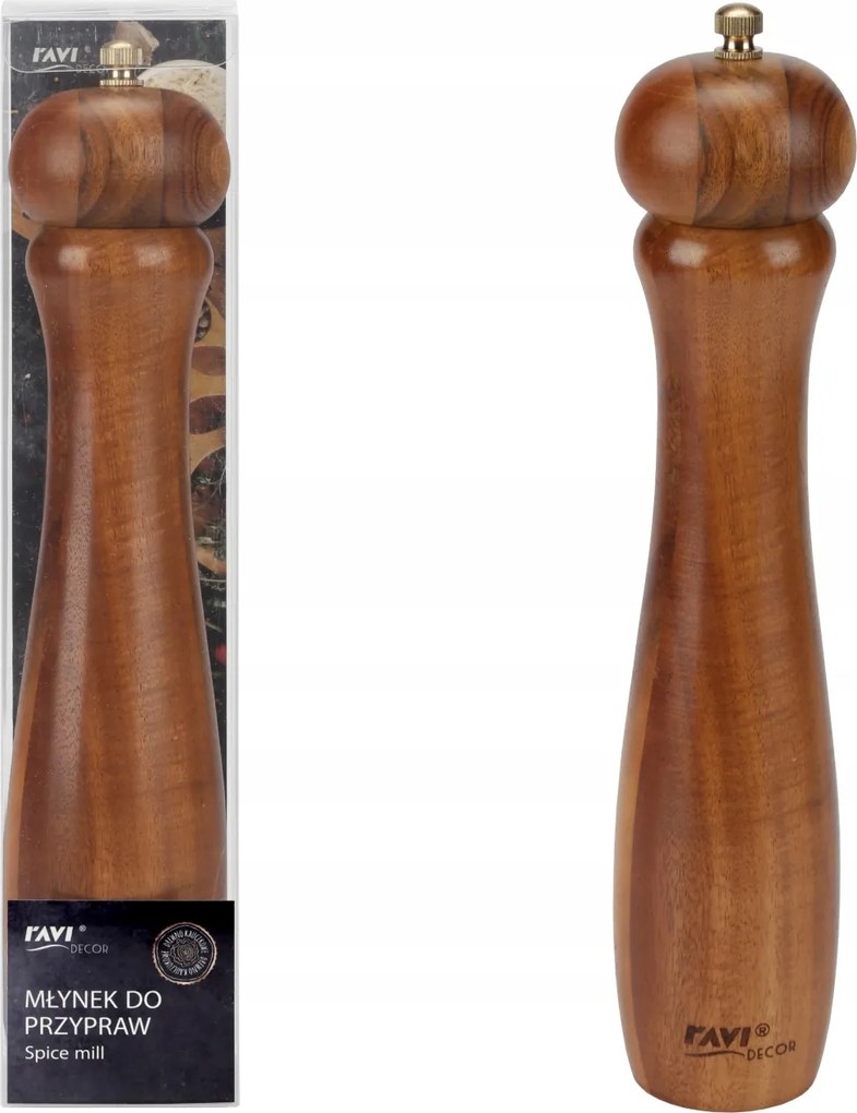 Fűszerdaráló 27cm art 61604 akác Ravi bambusz