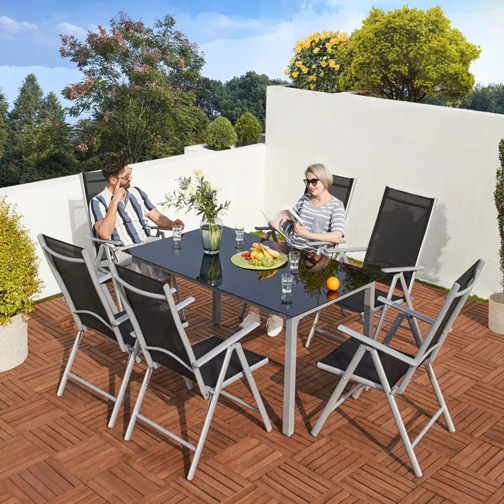 Deuba Alumínium garnitúra Alu 1+6 - ezüst