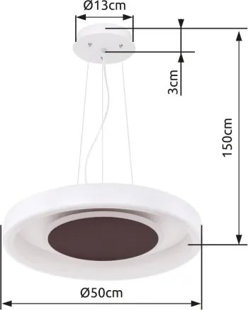 GLOBO 48398-40H GOFFI Modern Led Függesztett Lámpa IP20