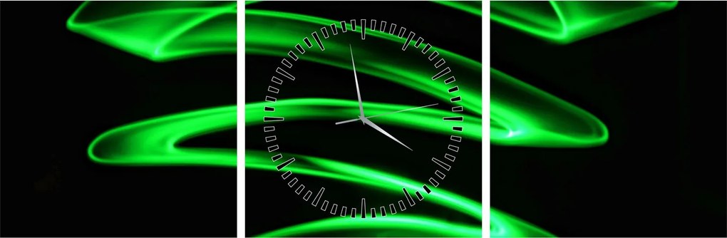 Kép - neonhullámok (órával) (90x30 cm)