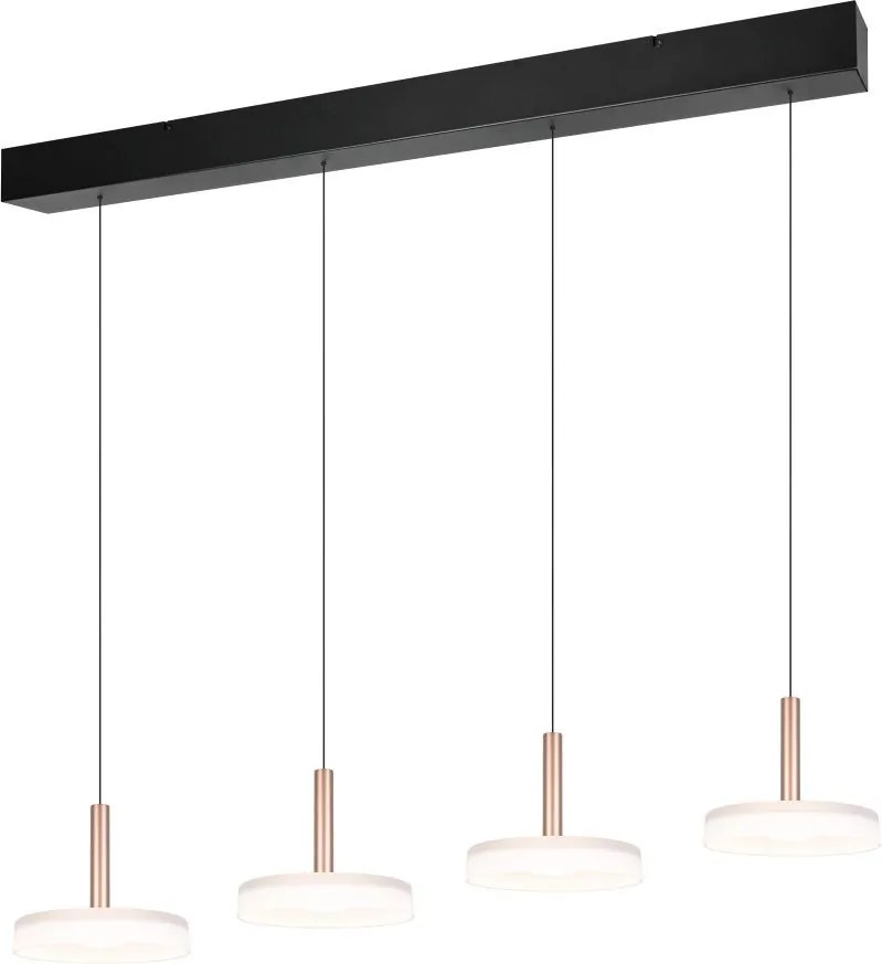 TRIO 354910465 CELESTE Modern Led Függesztett Lámpa Barna, Fekete LED IP20
