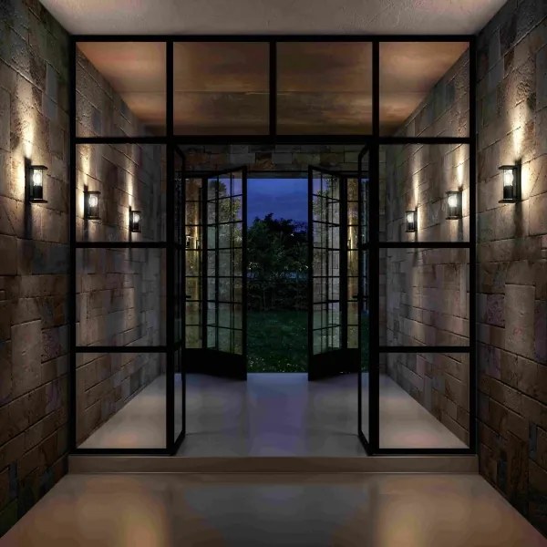 Lucide 27885/01/30 - Kültéri fali lámpa CLAIRE 1xE27/15W/230V IP54 fekete