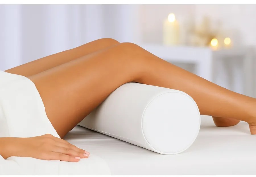 VASHOME Masszázs hengerpárna, fehér