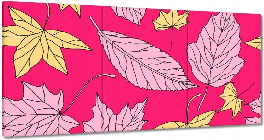 Vászonkép 120x60 Modern szárított levelek