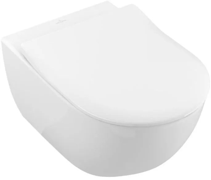 Villeroy & Boch 5614R201 - Falra szerelhető WC SoftClose ülőkével SUBWAY kerámia/fehér