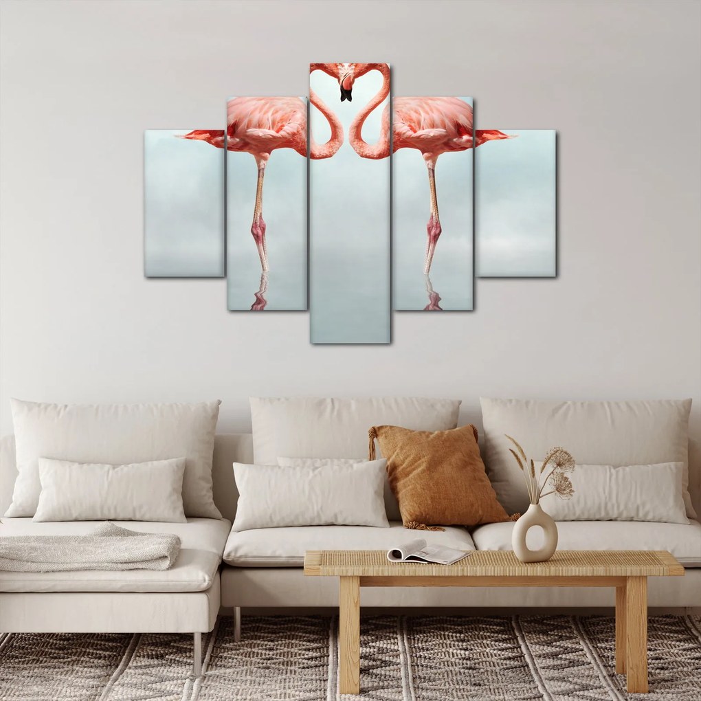 Két flamingó képe (150x105 cm)