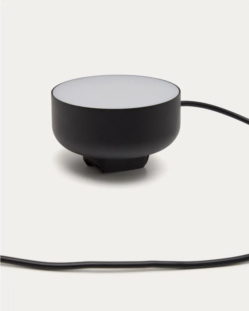 Fekete konnektorhoz csatlakoztatható fém LED dimmelhető fali lámpa Orey – Kave Home