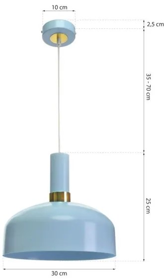 Csillár zsinóron MALMO 1xE27/60W/230V