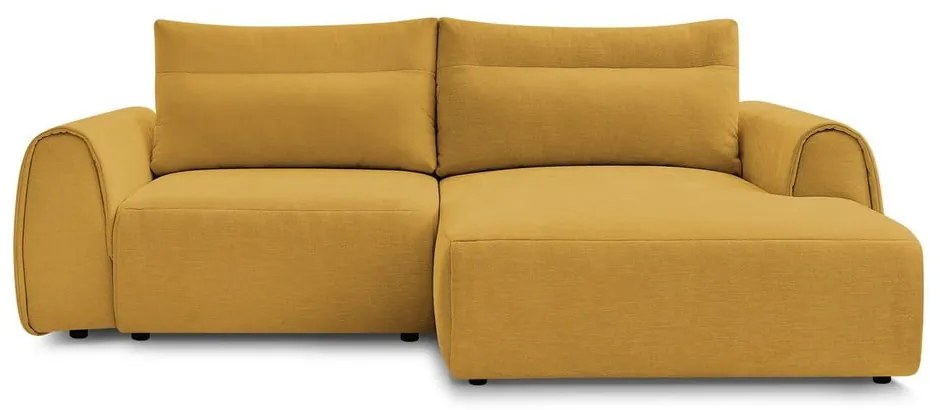 Okkersárga sarokkanapé Aden – Bobochic Paris